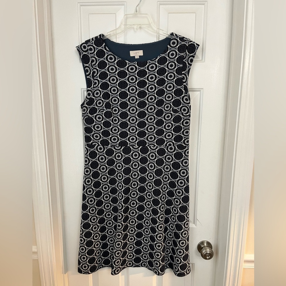 Grey pattern A line Dress